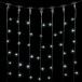 Светодиодный занавес 1*6 м., 600 белых LED ламп, черный провод ПВХ, LTC (PCL601-11-2W)