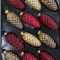 Набор стеклянных шишек Клад Белки 10*5 см., 12 шт., золото и красный, Christmas DeLuxe (86462)