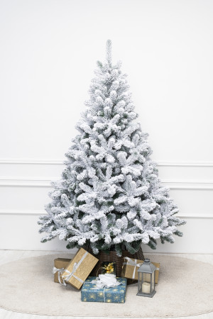 Искусственная елка Эверест заснеженная 210 см., мягкая хвоя, ЕлкиТорг (132210)