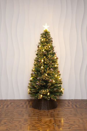 Оптоволоконная елка с LED лампочками Рождественские Огни 180 см., леска+пвх, контроллер (Т2301-180)