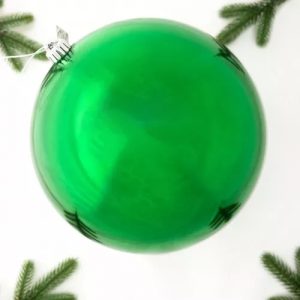 Шар пластиковый глянцевый 250 мм., зеленый, ЕлкиТорг (150801)