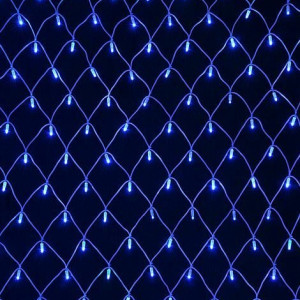 Электрическая сетка 200 ламп, 1,5х2 м., синий цвет (SET2-blue)