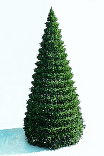 Уличная елка Уральская зеленая 12 м., каркасная, ПВХ, Green Trees (GT12URPVC)