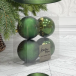 Набор пластиковых шаров Прага 100 мм., зеленый, 4 шт., Christmas DeLuxe (87070)