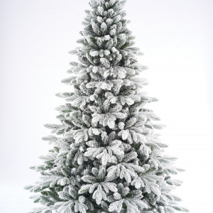 Искусственная ель заснеженная Ленинградская 240 см., литая хвоя + ПВХ, Max Christmas (ЕЛСЗ24)