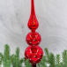 Елочная стеклянная макушка Закат 31 см., красный, Christmas DeLuxe (13170)