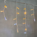 Светодиодная бахрома с колпачком 3,1*0,5 м., 120 желтых LED ламп, мерцание, прозрачный провод ПВХ, IP65, LTC (PIL120BLWCAP-10-2Y)
