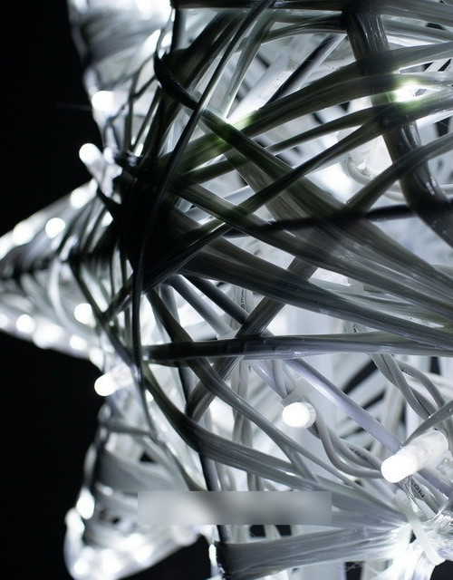 Макушка Роза Ветров из стекло-нити 200 см. для елей высотой от 15 до 30 м., белая, Green Trees (roz-sn-200white)