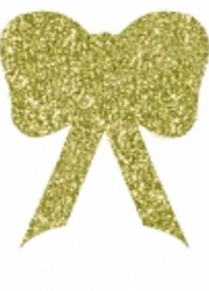 Бантик из пенофлекса с блестками 150 мм., золото, ПромЕлка (Б1-150GOLD)