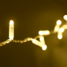 Светодиодная нить 10 м. с колпачком 24 В, 100 LED, шампань, прозрачный провод ПВХ, LTC (PST100CAP-10-1CH)
