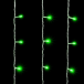 Светодиодный занавес 1*6 м., 600 зеленый LED ламп, прозрачный провод ПВХ, LTC (PCL601-10-2G)