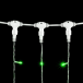Светодиодный занавес 1*6 м., 600 зеленый LED ламп, прозрачный провод ПВХ, LTC (PCL601-10-2G)