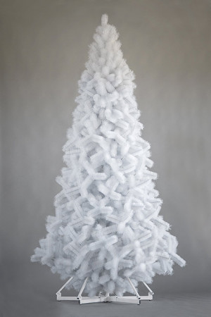 Искусственная ель Виктория белая 4,5 м., ствольная, интерьерная, ПВХ, ПромЕлка (VK450VIKTORW)