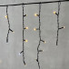 Светодиодная бахрома 3,1*0,5 м., 150 теплых белых LED ламп, мерцание, черный провод ПВХ, LTC (PIL150BLW-11-2WW)