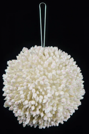 Винтажный шар Сокровища Посейдона, Коралл 22 см., Christmas DeLuxe (88885) 