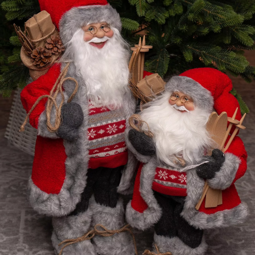 Дед Мороз Величавый в красной шубке 30 см., ЕлкиТорг (ZS-S-21831-12)