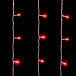Светодиодный мерцающий занавес 2*2 м, 220V., 400 красных LED ламп, прозрачный ПВХ, Beauty Led (PCL402BL-10-2R)