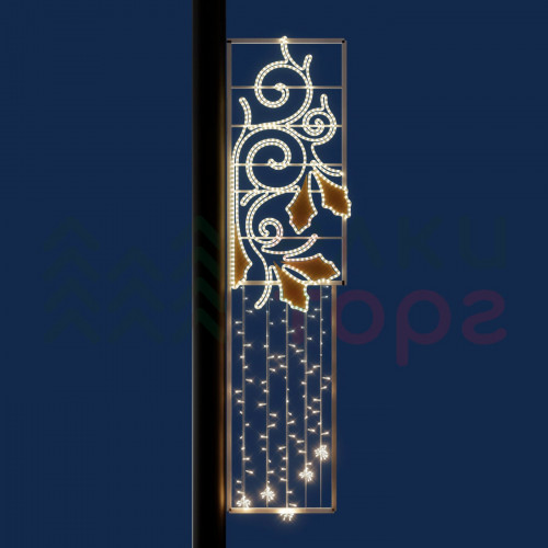 Светодиодная консоль Золотая лоза 56*215 см., 220В, Conso (KPF-021-L001)