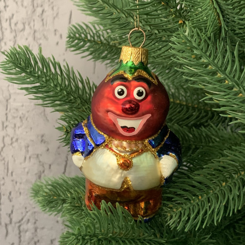 Елочное украшение Синьор Помидор, стекло, Витус (А431)