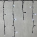 Светодиодная бахрома 3,1*0,5 м., 150 холодных белых LED ламп, мерцание, черный провод ПВХ, LTC(PIL150BLW-11-2W)