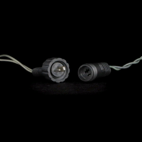 Светодиодная гирлянда 100 разноцветных LED ламп с RGB светодиодом, 10 м., 24V., черный силиконовый провод, IP54, Beauty Led (EST100-11-1RGB)