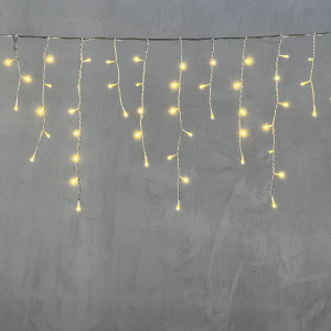 Светодиодная бахрома 3*0,5 м., 150 шампань LED ламп, силиконовый прозрачный провод, Beauty Led (ECC150-10-2CH)