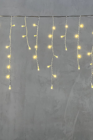 Светодиодная бахрома 3*0,5 м., 150 шампань LED ламп, силиконовый прозрачный провод, Beauty Led (ECC150-10-2CH)