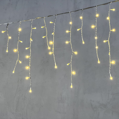 Светодиодная бахрома 3*0,5 м., 150 шампань LED ламп, силиконовый прозрачный провод, Beauty Led (ECC150-10-2CH)