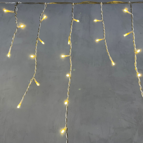 Светодиодная бахрома 3*0,5 м., 150 шампань LED ламп, силиконовый прозрачный провод, Beauty Led (ECC150-10-2CH)