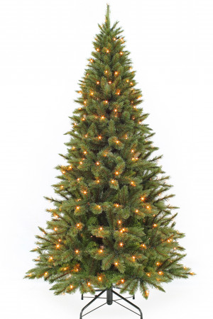 Ель Лесная Красавица стройная 185 см., 168 LED ламп, леска+пвх, Triumph Tree (73898)