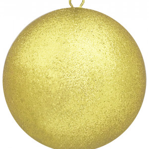 Шар из пенополистирола с блестками Искристый 25 см., золото, ПромЕлка (SHI-250GOLD)