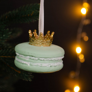 Украшение Королеские макарони Арктический лед 5*4 см, Kaemingk (535771/3)