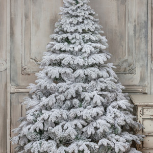 Искусственная елка Камчатская заснеженная 150 см., литая хвоя+пвх, ЕлкиТорг (143150)
