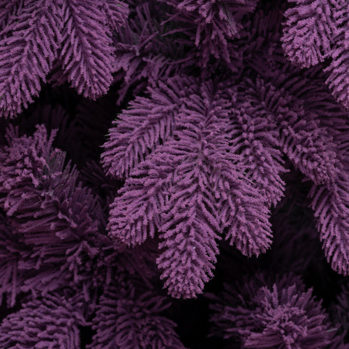 Искусственная фиолетовая елка Таврида заснеженная 210 см., литая хвоя+пвх, ЕлкиТорг (162210)