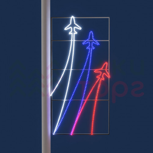 Светодиодная консоль Самолеты 100*200 см., 220В, Conso (KPN-017-L001)