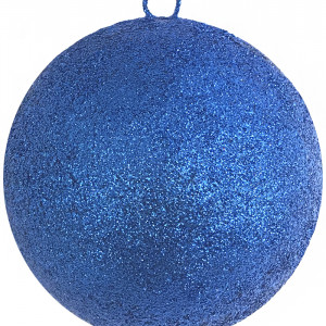 Шар из пенополистирола с блестками Искристый 30 см., синий, ПромЕлка (SHI-300BLUE)