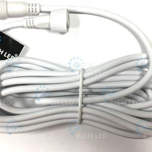 Удлинитель универсальный 5 pin 5 м., для сеток и водопадов 3*2, белый цвет, Rich LED (RL-EC5-5-W)