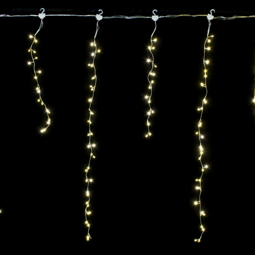 Светодиодная бахрома Роса 2.5*0.9 м., 220V, 324 теплых белых LED лампы, соединяемая, Winner Light (ww.02.04.324) 