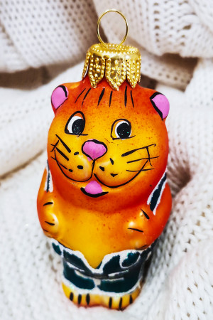 Ёлочное украшение Толстопуз 9 см., Батик (ФУ-443)