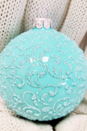 Елочный Шар Вьюнок-веточка морозная 8 см., Коломеев (КУ-85-18470/2)