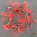 Светодиодная нить 100 красных LED ламп, 10 м., 24В., прозрачный провод ПВХ, LTC (PST100-10-1R)