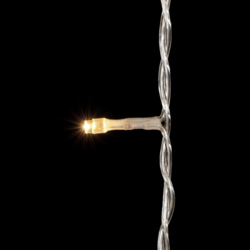 Светодиодный занавес 2*3 м., 600 теплых белых LED ламп, мерцание, прозрачный провод ПВХ, LTC (PCL602BLW-10-2WW)