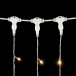 Светодиодный занавес 2*3 м., 600 теплых белых LED ламп, мерцание, прозрачный провод ПВХ, LTC (PCL602BLW-10-2WW)