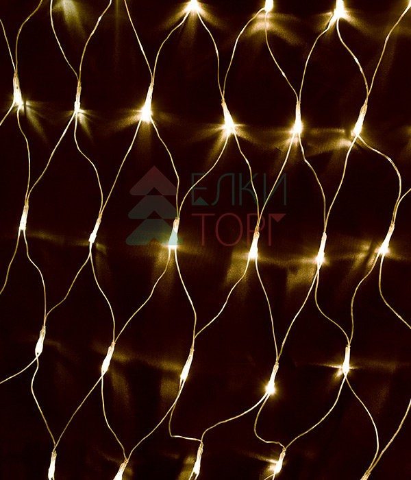 Светодиодная сетка с контроллером 2*2 м., 256 теплых белых LED ламп, прозрачный ПВХ, Beauty Led (NTL256C-10-2WW)