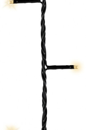 Светодиодная гирлянда с контроллером 6 м, 220V., 80 теплых белых LED ламп, черный ПВХ, Kaemingk (494163)