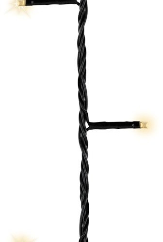 Светодиодная гирлянда с контроллером 6 м, 220V., 80 теплых белых LED ламп, черный ПВХ, Kaemingk (494163)