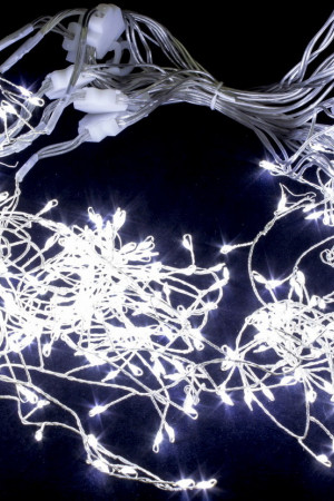 Светодиодная бахрома Роса 2.5*0.9 м., 220V, 324 холодных белых LED лампы, соединяемая, Winner (w.02.04.324)