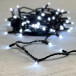 Гирлянда Нить 10 м., холодный белый, 220В, 75 LED, Провод Черный Каучук, IP65, LTC (LL75-1-2W) 