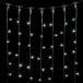 Светодиодный занавес 2*1 м., 200 белых LED ламп, черный провод ПВХ, LTC (PCL202-11-2W)