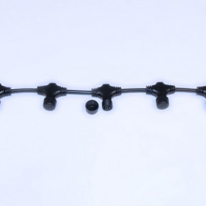 Разветвитель универсальный 3 pin 0.6 м., 5 лучей, для нитей 20 м, Rich LED (RL-SC3/5-B)